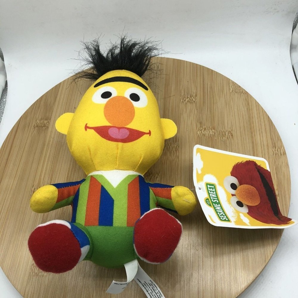 SESAME STREET Bert‎ 10" Plush Stuffed Animal NWT Toy Doll